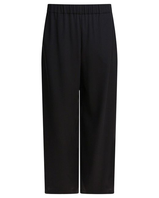 Max Mara Pure Black Trousers