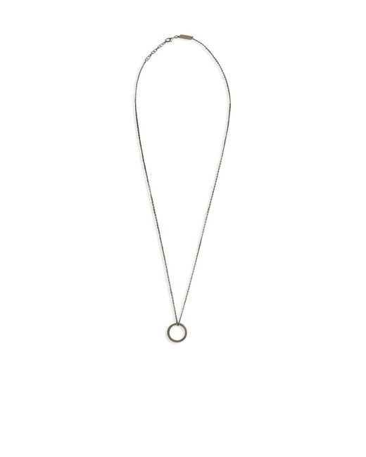Maison Margiela White Brass Necklace
