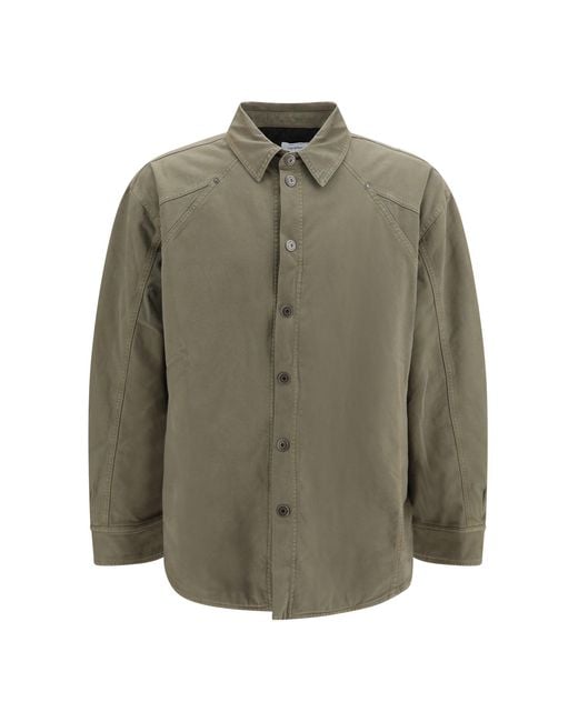 Off-White c/o Virgil Abloh Green Racing Staff Cottvel Mil Sport Jacket for men