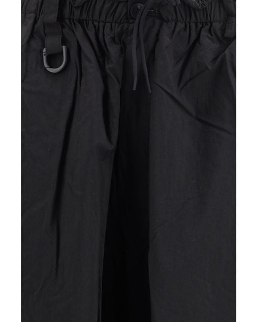 Y-3 Blue Nylon Cargo Pants for men