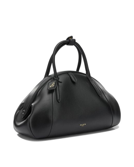 Alaïa Black "Purse Top Handle" Medium Handbag