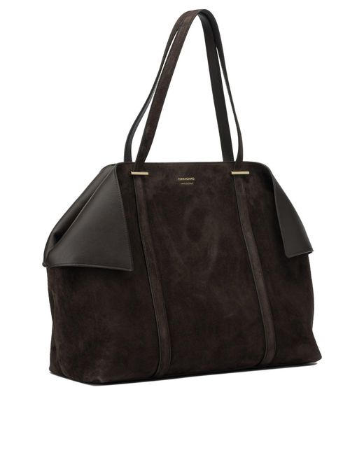 Ferragamo Black Shoulder Bags