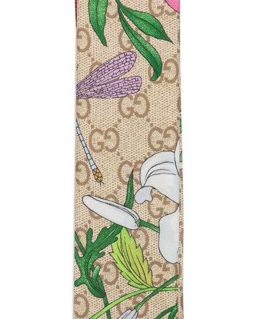 Gucci White Silk Foulard