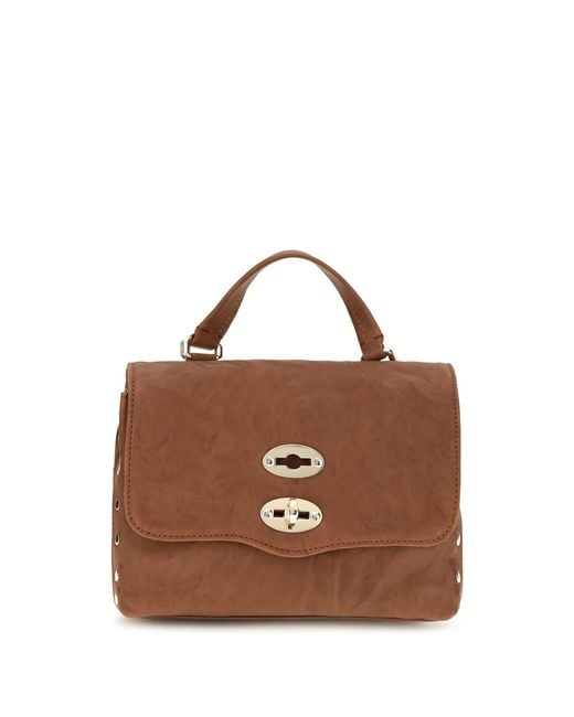 Zanellato Brown Postina Officina Suede Bag