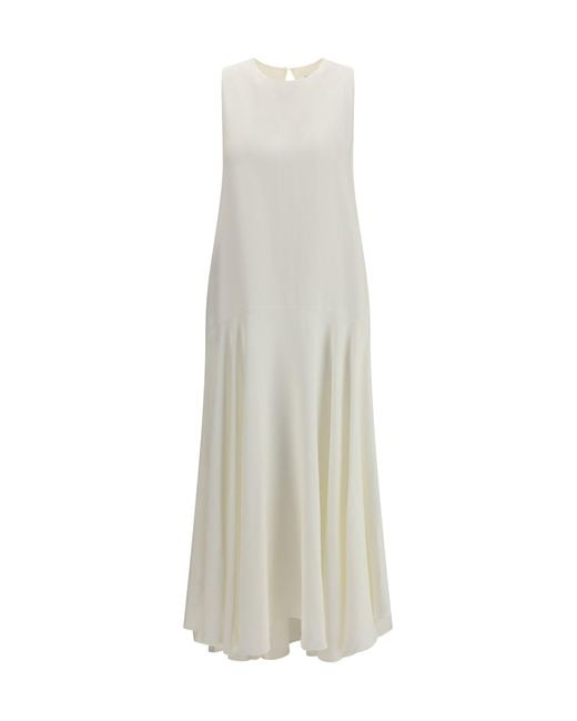 P.A.R.O.S.H. White Sleeveless Dress