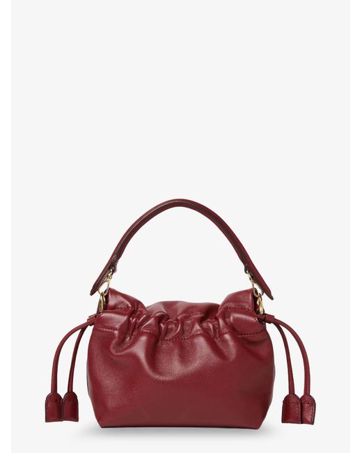 Fendi Red Mamma Baguette Small Leather Crossbody Bag