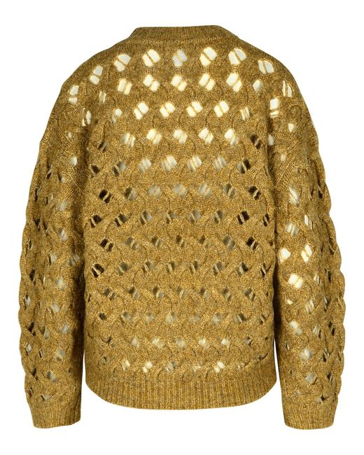 Isabel Marant Yellow 'Aurelia' Acrylic Blend Sweater