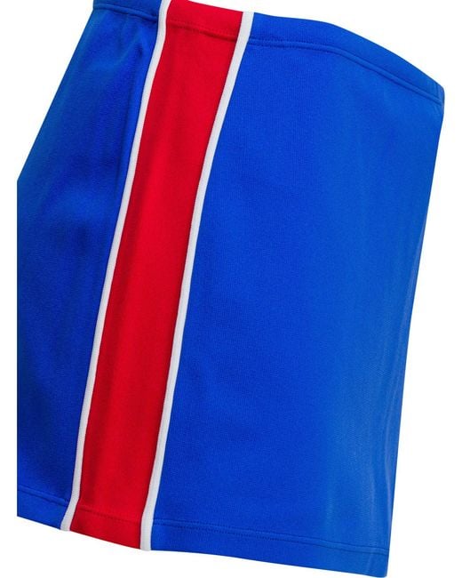 Miu Miu Blue Technical Fabric Miniskirt