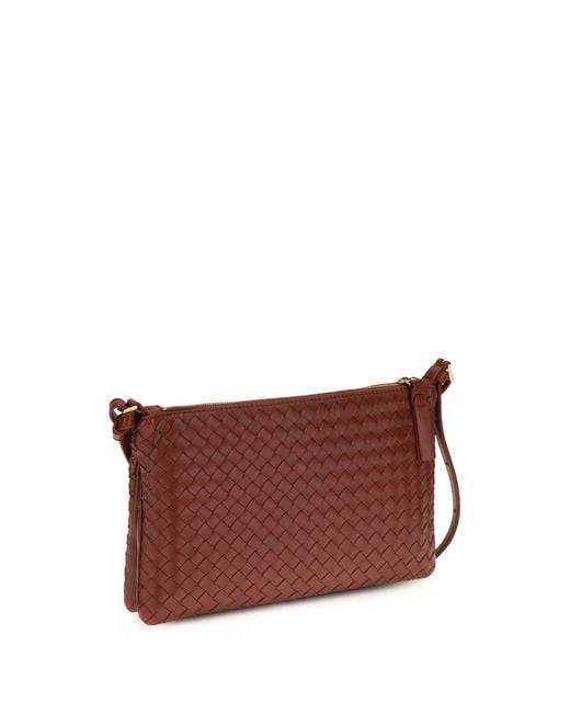 Bottega Veneta Brown Intrecciato Shoulder Bag