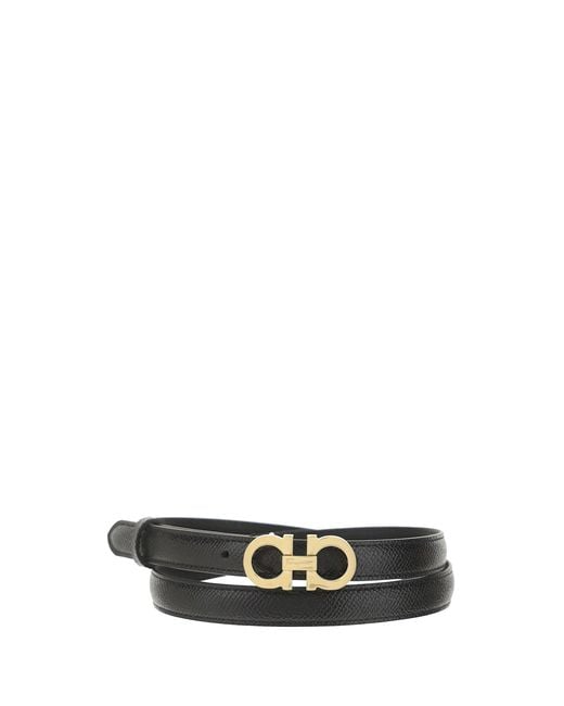 Ferragamo White Leather Belt