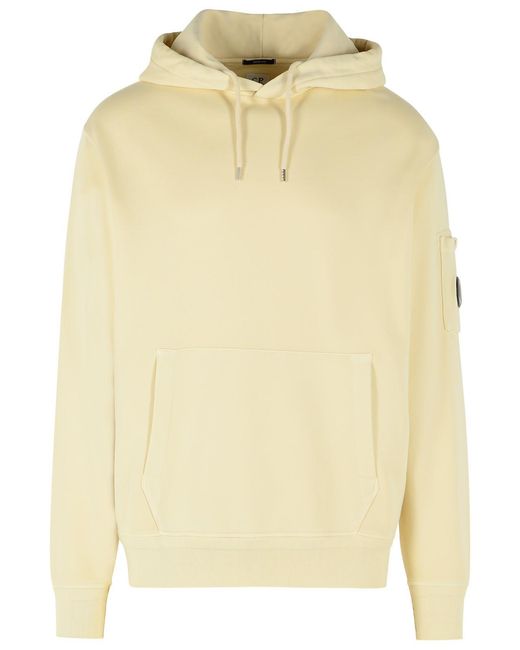 C P Company Natural Ivory Cotton Sweatshirt for men