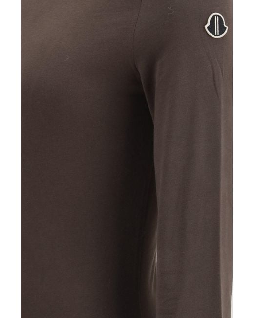 Moncler Brown Rick Owens Girder Long-Sleeved T-Shirt + Rick Owens for men