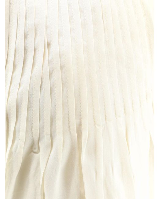 LAMRONS White Trousers Wide-Leg