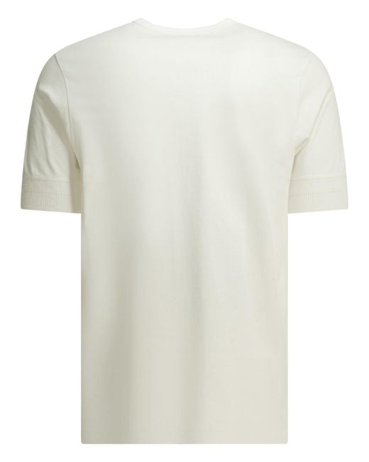 Merz B. Schwanen White "103 Maco-Imit" Henley T-Shirt for men