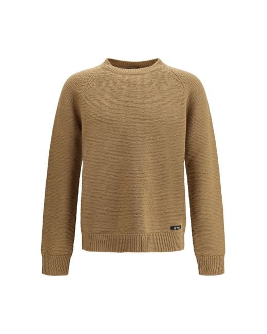 Prada Natural Wool Crew-Neck Sweater for men