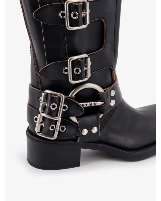 Miu Miu Black High Boots