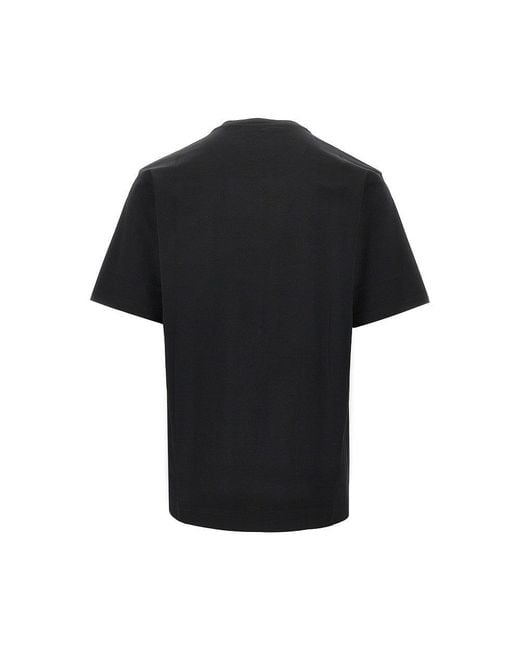 Dolce & Gabbana Black Logo Patch T-Shirt for men
