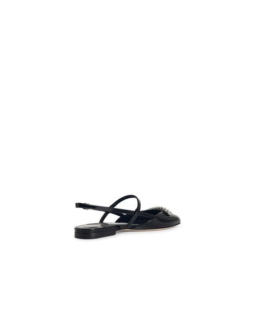Jimmy Choo White 'Belinda Sb Flat' Lear Ballet Flats