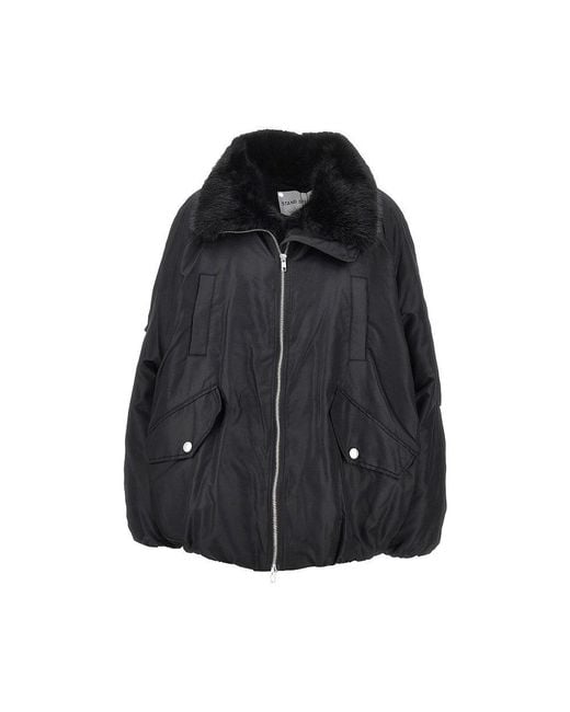 Stand Studio Black Thilda Padded Jacket