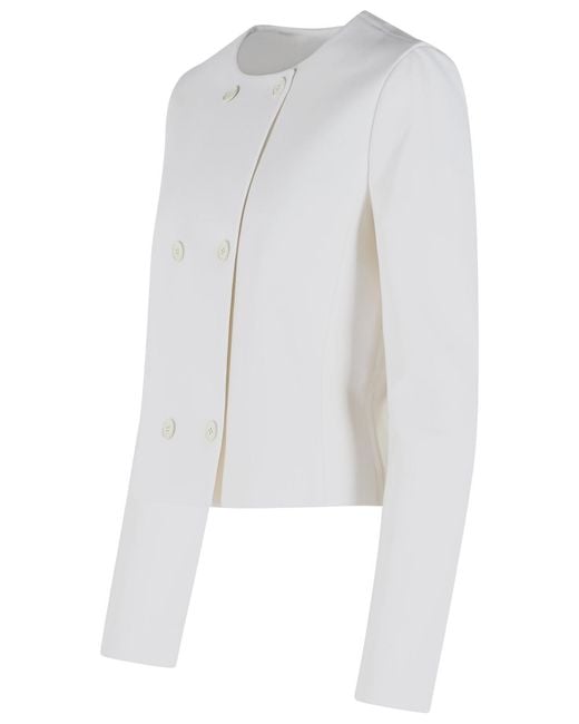 Courreges White Wool Blend Jacket