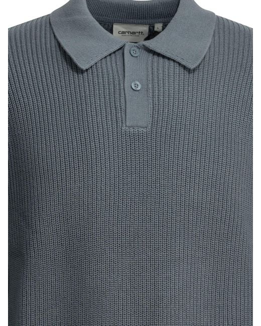 Carhartt Gray Miles Polo Sweater Light for men