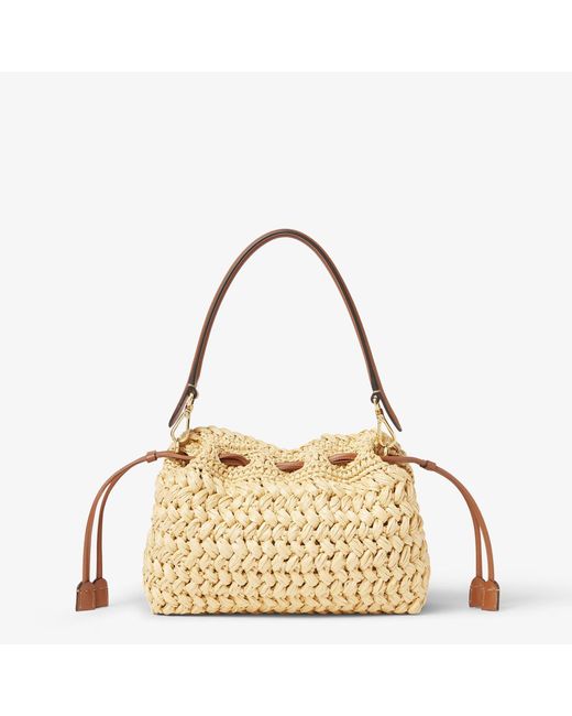Fendi Metallic "Mamma Baguette" Small Shoulder Bag