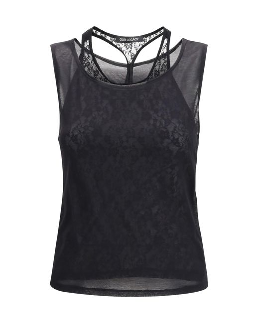 Women's Black Swim Tank Top