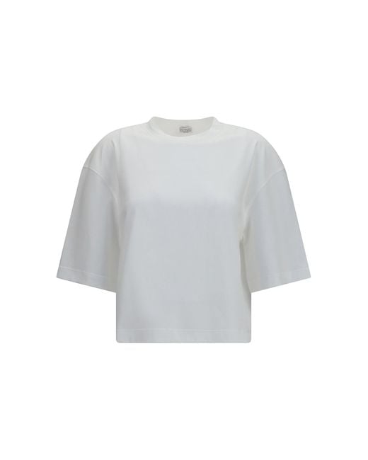 Brunello Cucinelli Gray Oversized Short-Sleeve T-Shirt