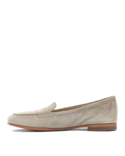 Santoni Natural "Carla" Loafers
