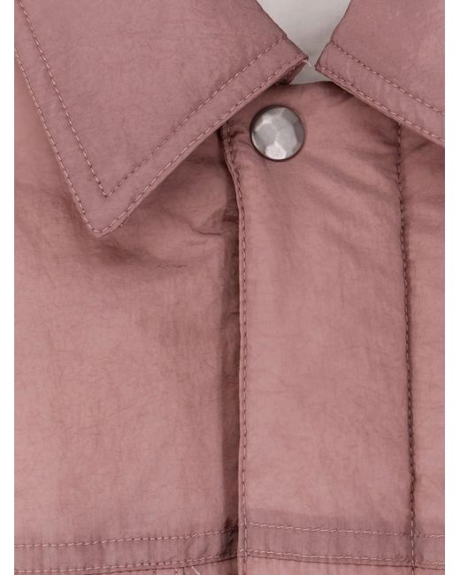 Oamc Peacemaker Pink Padded Overshirt Jacket for men