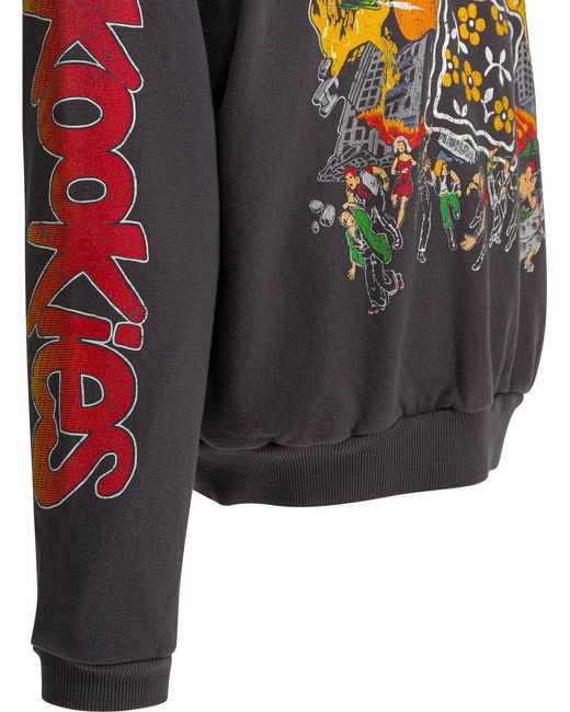 Kapital Gray Buster Peckish Rainbowy Sweatshirt for men