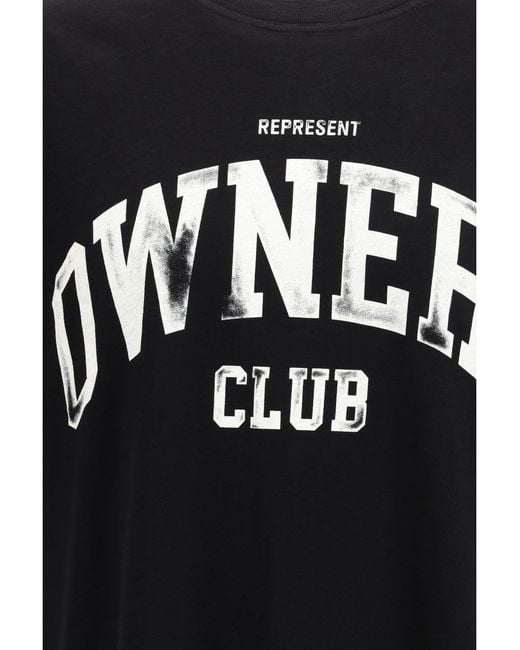 Represent Black Owners Club T-Shirt Jet for men