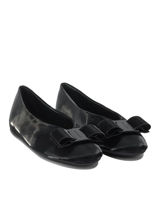 Ferragamo Black Ballerinas