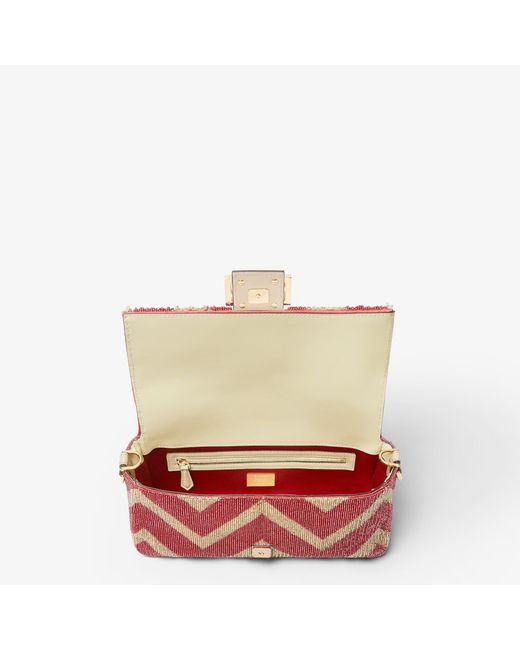 Fendi Red Baguette" Crossbody Bag