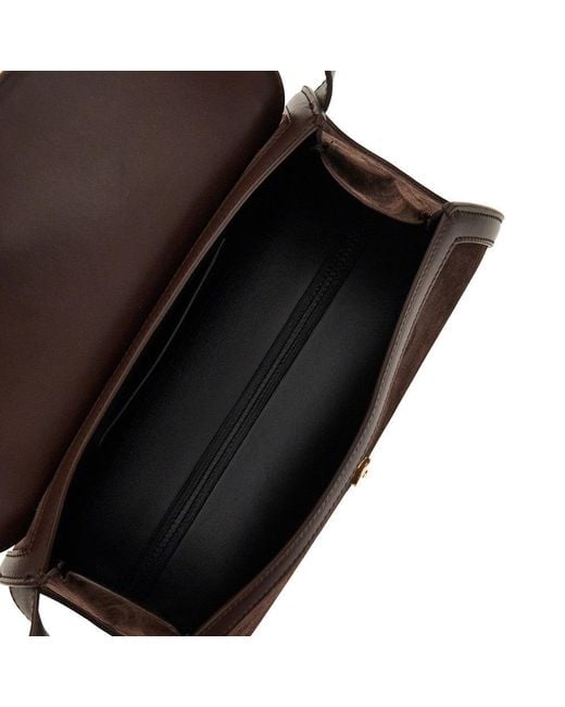 Jil Sander Brown Suede Leather Small Cannolo Bag