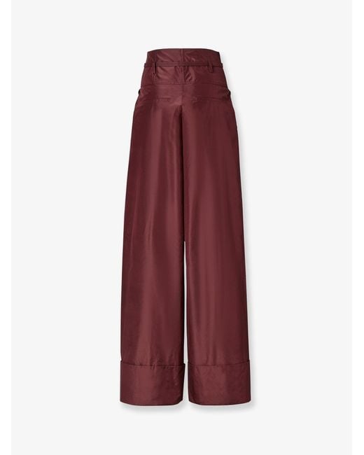 Fendi Purple Taffeta' Trousers