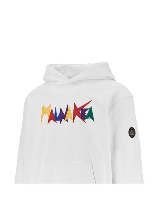Mauna Kea White 'Heritage Macro Logo' Hoodie for men