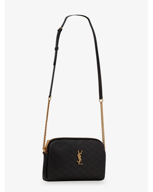 Saint Laurent Black Gaby Leather Shoulder Bag