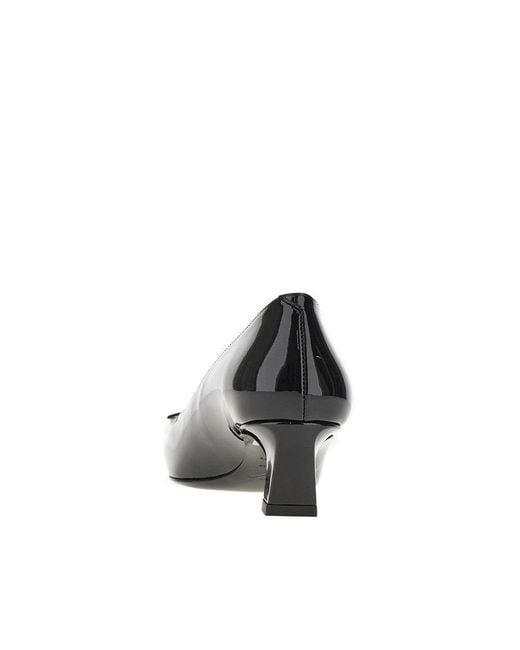 Roger Vivier Black 'Trompette' Patent Leather Pumps 38