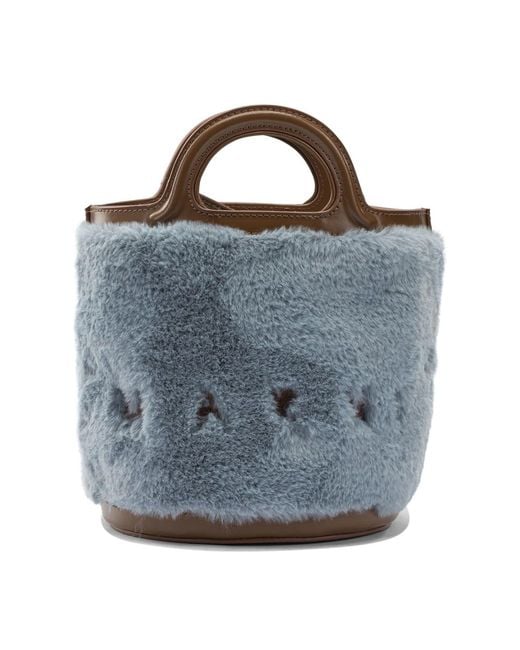Marni Blue Borsa A Mano "tropicalia"