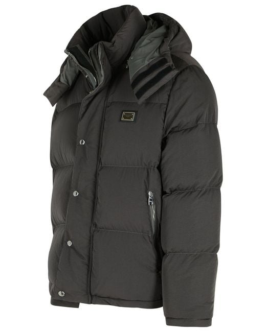 Dolce & Gabbana Black Dolce & Gabbana Puffer Jacket for men