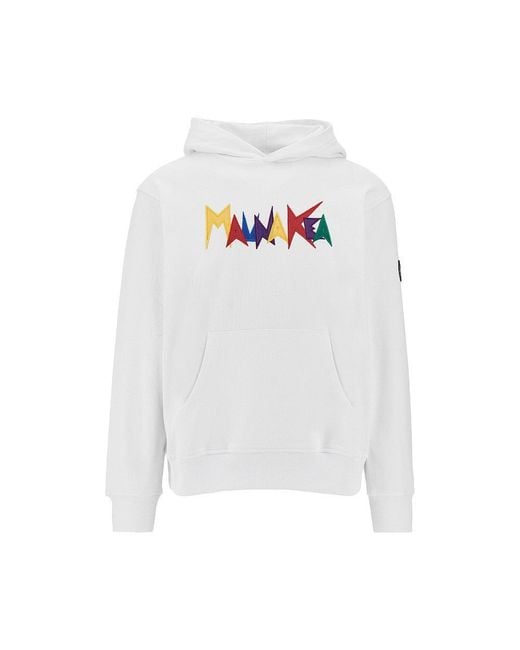 Mauna Kea White 'Heritage Macro Logo' Hoodie for men