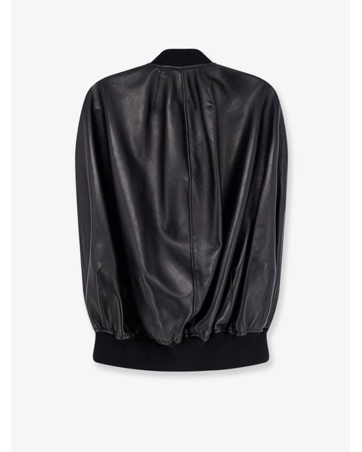 Balenciaga Black Sleeveless Leather Jacket