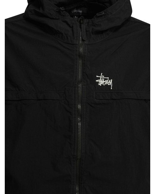 Stussy Black Nylon Jacket for men