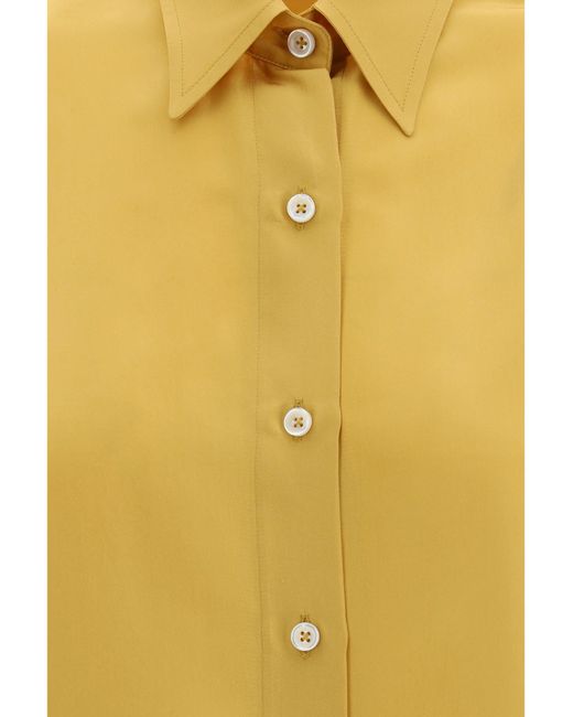 Umit Benan Yellow Silk Shirt Sailor Marisca