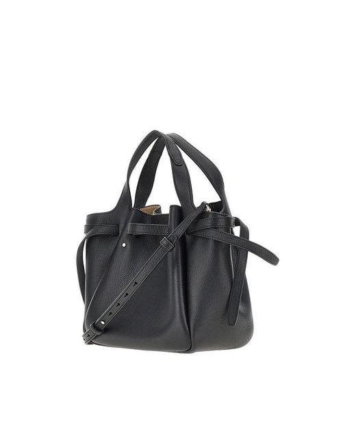 Tory Burch Black Romy Grained Leather Bag