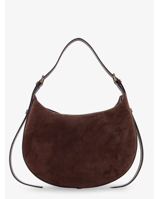 Atp Atelier Brown Liveri Suede Shoulder Bag