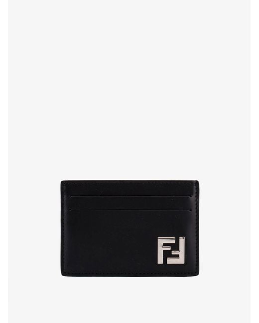 Men's White Leather Cardholder