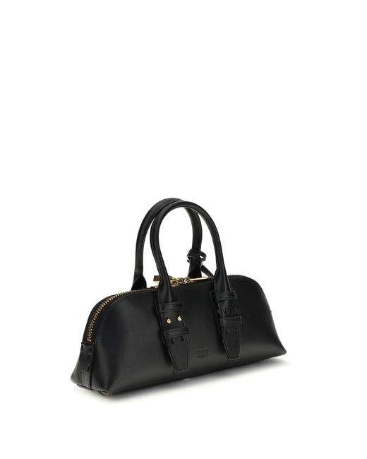 Pinko Black Escape Baguette Handbag Nero-Antique