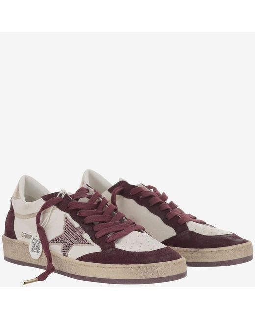 Golden Goose Deluxe Brand Brown "Ball Star" Sneakers
